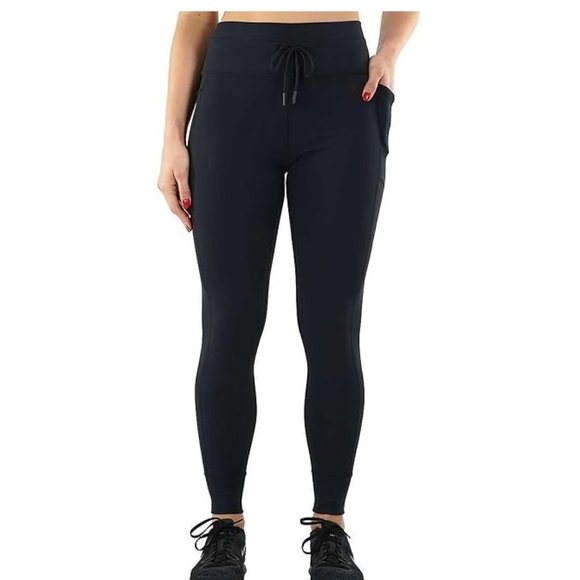 NWT Spyder Women High Rise Active Leggings Side Pocket Black Size 2XL $60 8HL016 - Picture 1 of 4